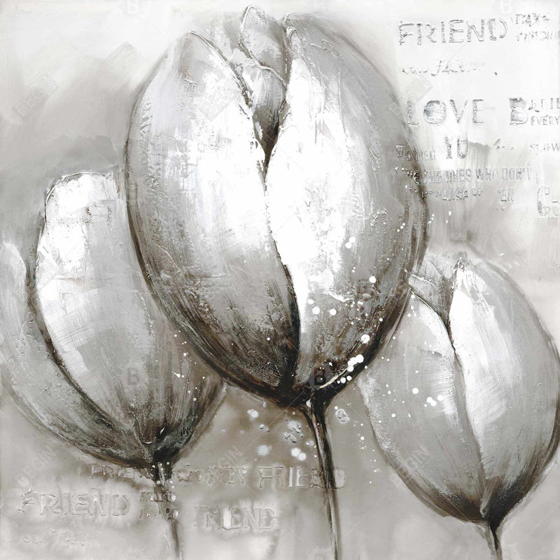 " Three White Tulips "