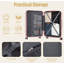 Valise rigide 28 pouces en ABS résistant aux égratignures, grande valise à carreaux avec roulettes, serrure et crochets latéraux