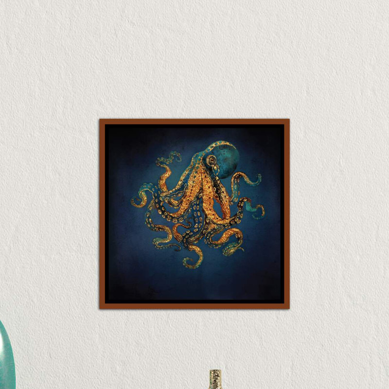 " Underwater Dream IV " by SpaceFrog Designs, 37" H x 37" W x 1.5" D, Classic Wood Framed Canvas, No Mat