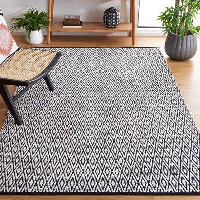 Tapis géométrique tissé à la main Montauk