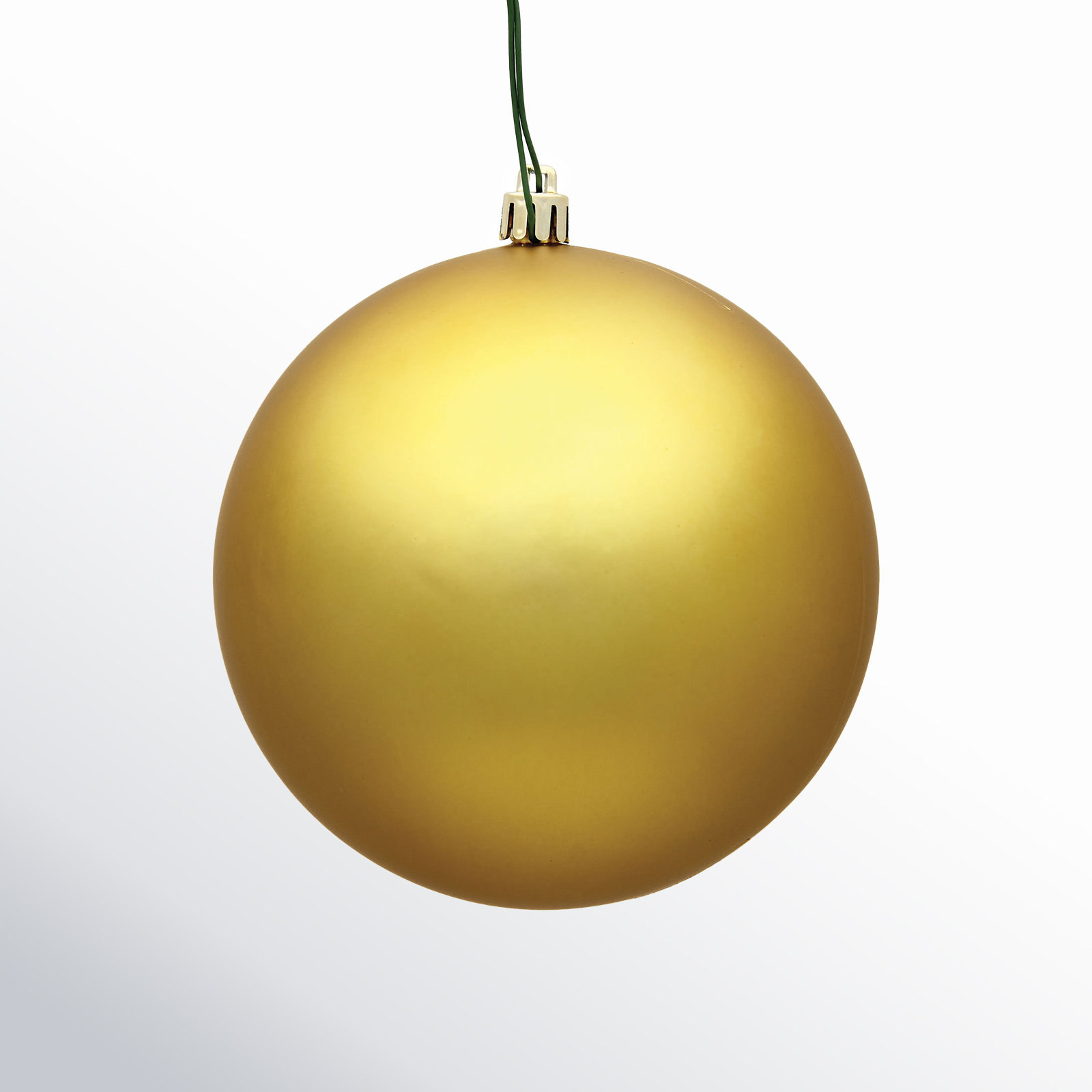 Holiday Décor Ball Ornament, Gold, 3" H x 3" W x 3" D