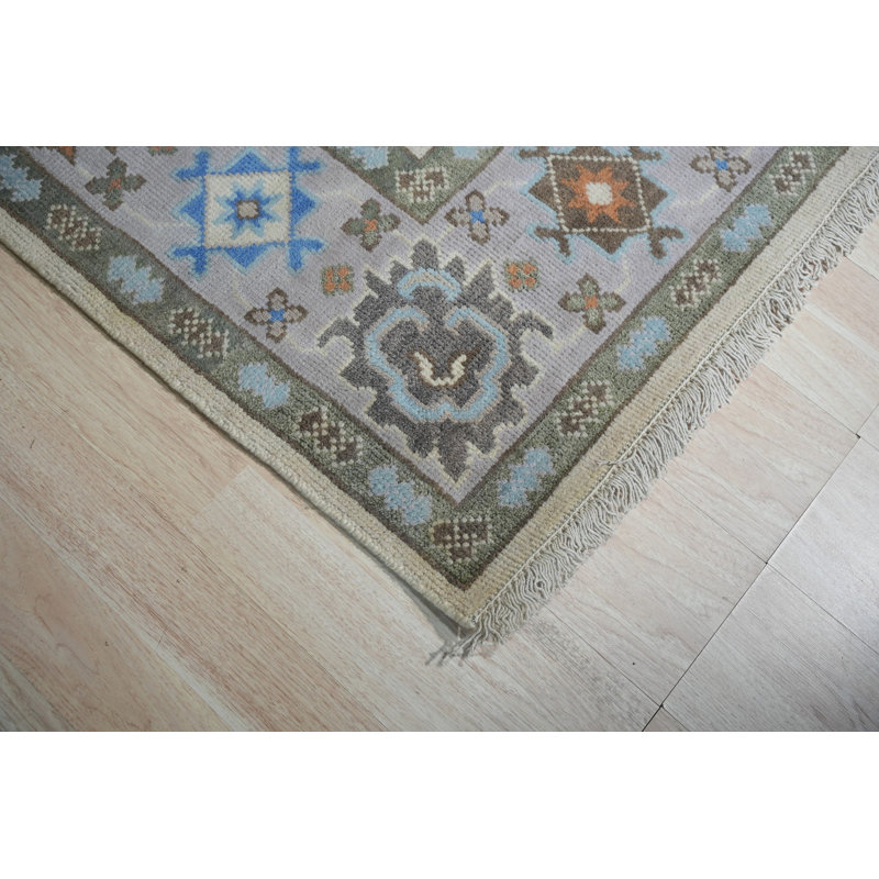 Ivory Hand-Knotted Wool Floral Symphony Classic Traditional Modern Contemporary Carpet Rug, 8' x 10'