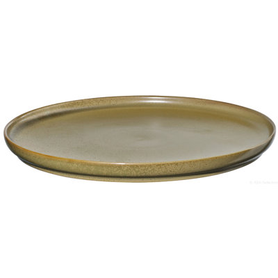 ASA Selection coppa miso dessert plate, dessert plate, cake plate, stoneware, yellow, D 21cm