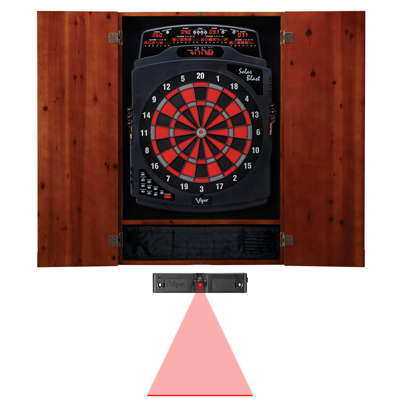 Ensemble de jeu de fléchettes et d'armoire avec fléchettes Metropolitan, Cannelle
