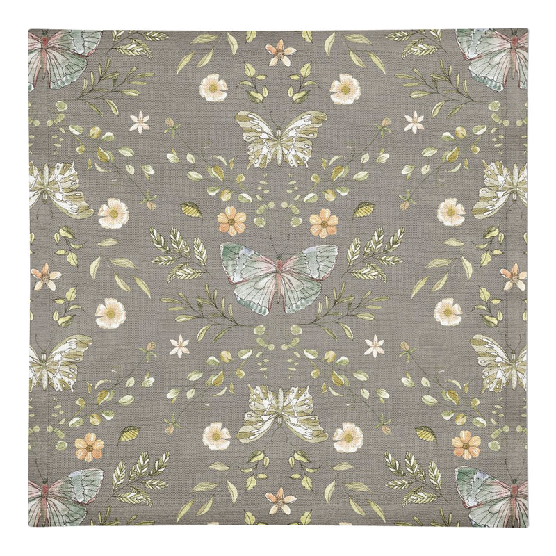 Serviette Amke Butterfly 10 ", gris