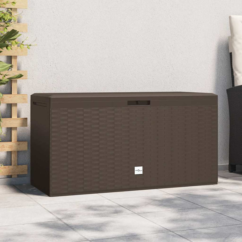 Vidaxl Patio Storage Box Polypropylene, 76.6, Anthracite