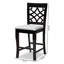 Upholstered Counter Stool with Solid Wood Frame-1195264941