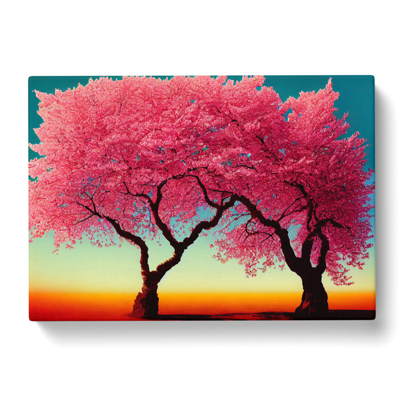 Euphoric Cherry Blossom Trees - Wrapped Canvas