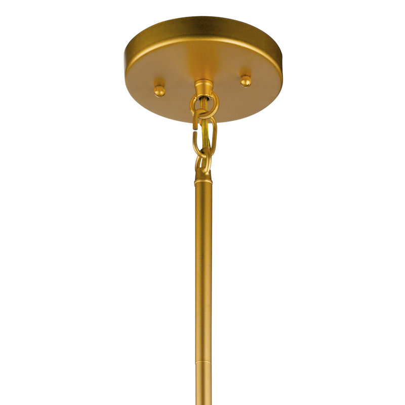 Birkleigh 4 - Light Dimmable Drum Chandelier, Classic Gold