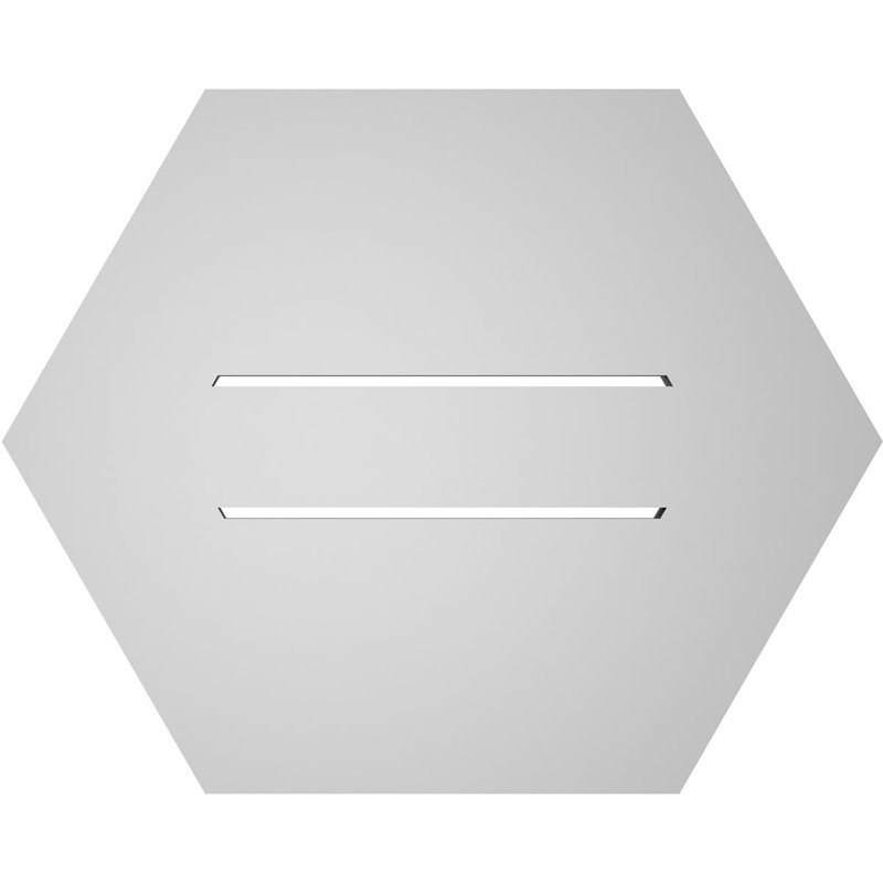 Évent horizontal fonctionnel à pignon en uréthane à surface horizontale Signature, H 16 po x l 20 po x P 1 po