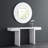 Akaela 63" Trestle Console Table-335716912
