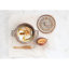 9 Inches Stoneware Brie Baker with Bamboo Canapé Spreader Knife and Reactive Glaze Design-98591414