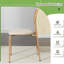 Chaise d'appoint empilable en lin Antuane