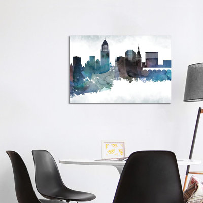 " Cleveland Skyline " Painting Print