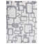 Koda Geometric Hand-Loomed Synthetic Ivory/Silver Area Rug-25181259