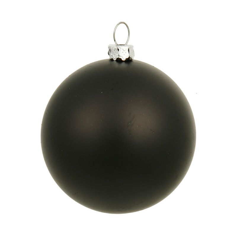 Ornement boule à boule percée uv sequin, Noir