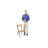 Prompton Slat Back Metal Restaurant Chair-427598021