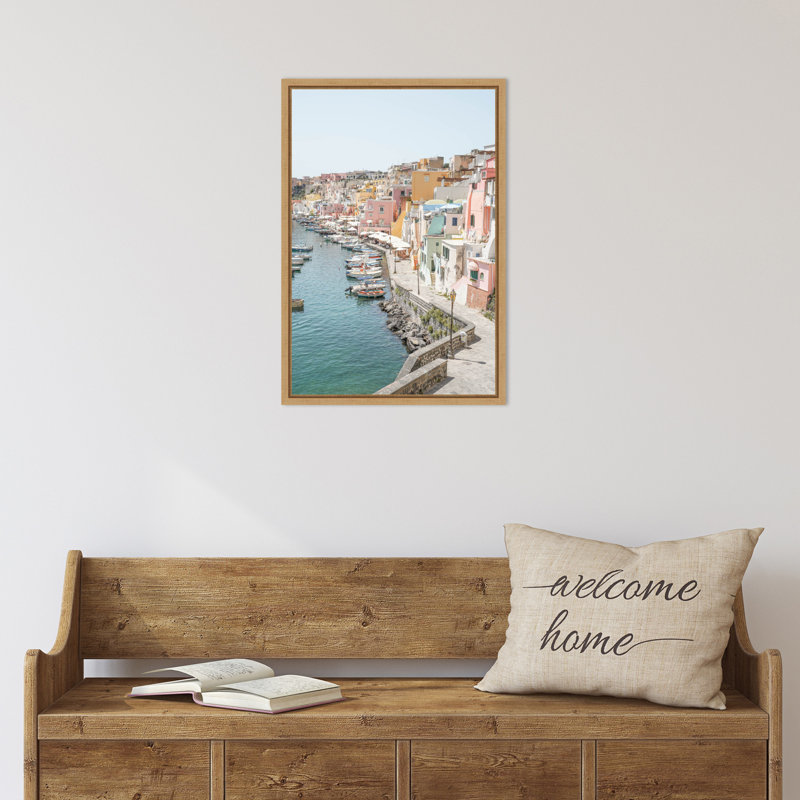 «Procida Island» par Henrike Schenk, reproduction d'art sur toile encadrée, H 23 po x l 16 po