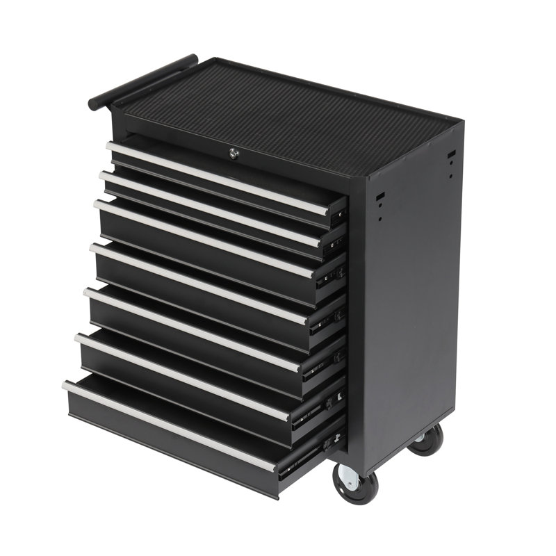 Coffre à outils roulant avec boîte à outils à 7 tiroirs avec roues Armoire de rangement multifonctionnelle pour outils