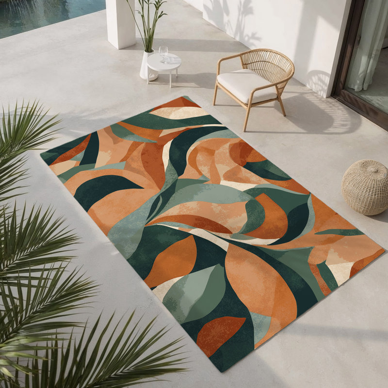 Tapis intérieur et extérieur Terracotta, Rectangle 1 pi 6 po x 2 pi 6 po