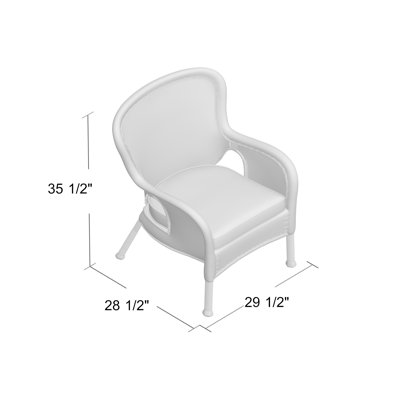 Batchelder Wicker Outdoor Lounge Chair