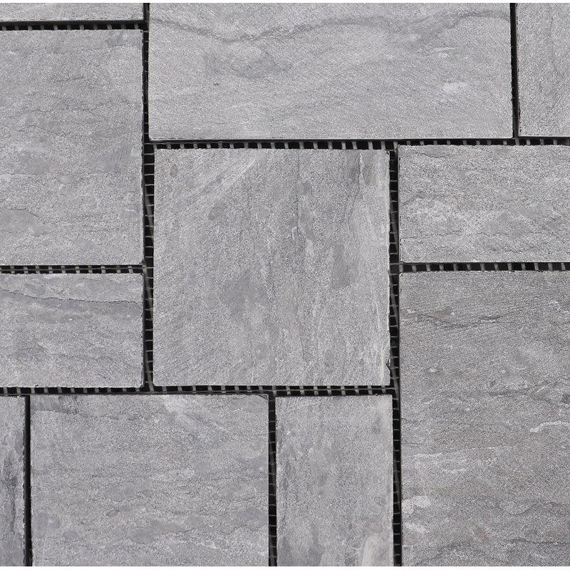 12" x 12" Stone Interlocking Deck Tile, Grey