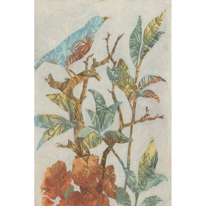 Aviaire Collage I, H 48 po x l 32 po x P 1,25 po