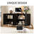 59.05"Sideboard Buffet Cabinet with Adjustable Shelves