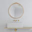 Miroir mural rond orné d'inspiration baroque-1801217961