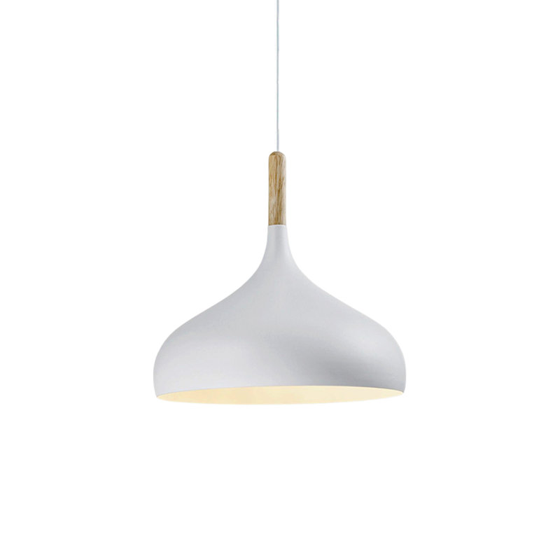 Industrial Modern Dome Pendant Light – Metal Ceiling Lampshade for Living Room