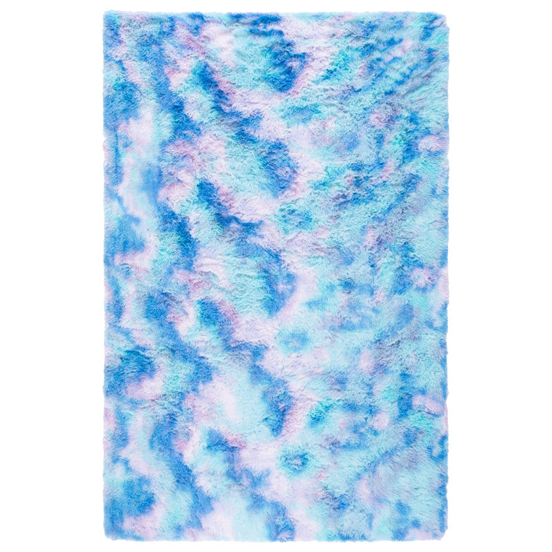 Zelline Shag Performance Abstract Rug, Rectangle 5' x 8'