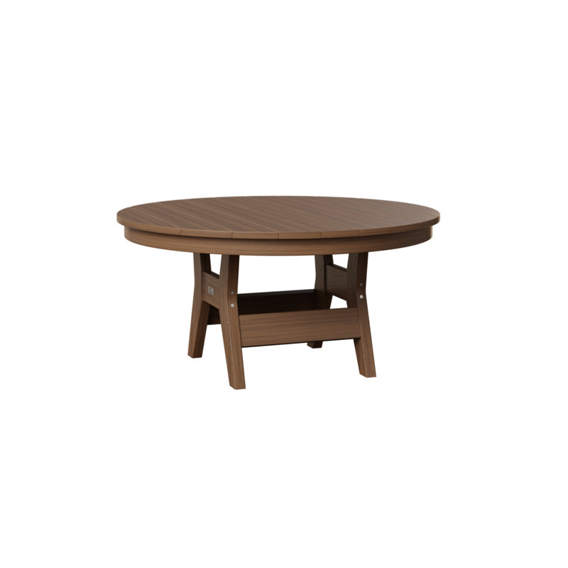 Table de conversation ronde 38 po Berlin Gardens Harbor, Acajou antique
