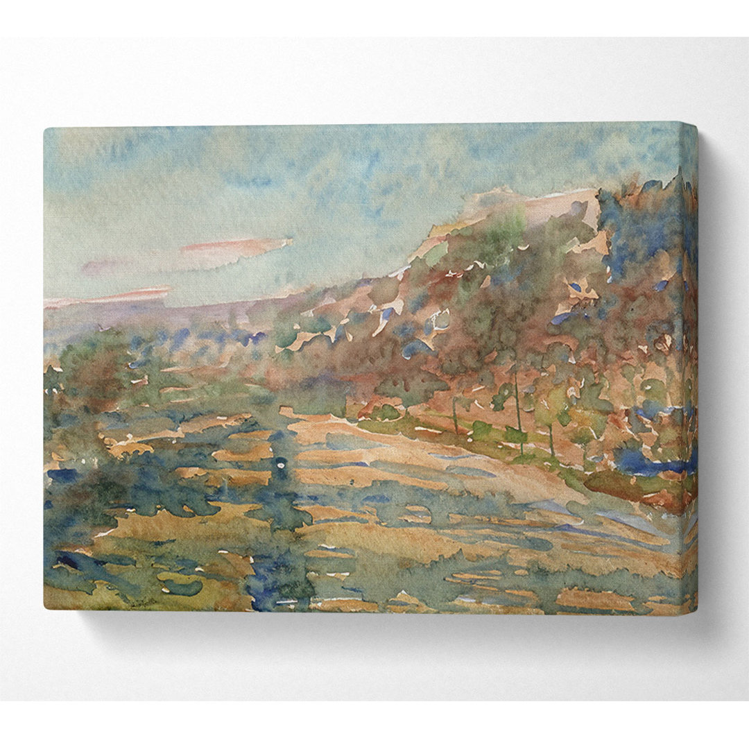 Monet Straße von La Roche-Guyon - Kunstdrucke auf Leinwand - Wrapped Canvas