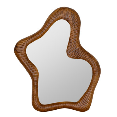 Raymond Abstract Solid Wood Mirror