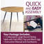 Antigua Round Metal Base Dining Table