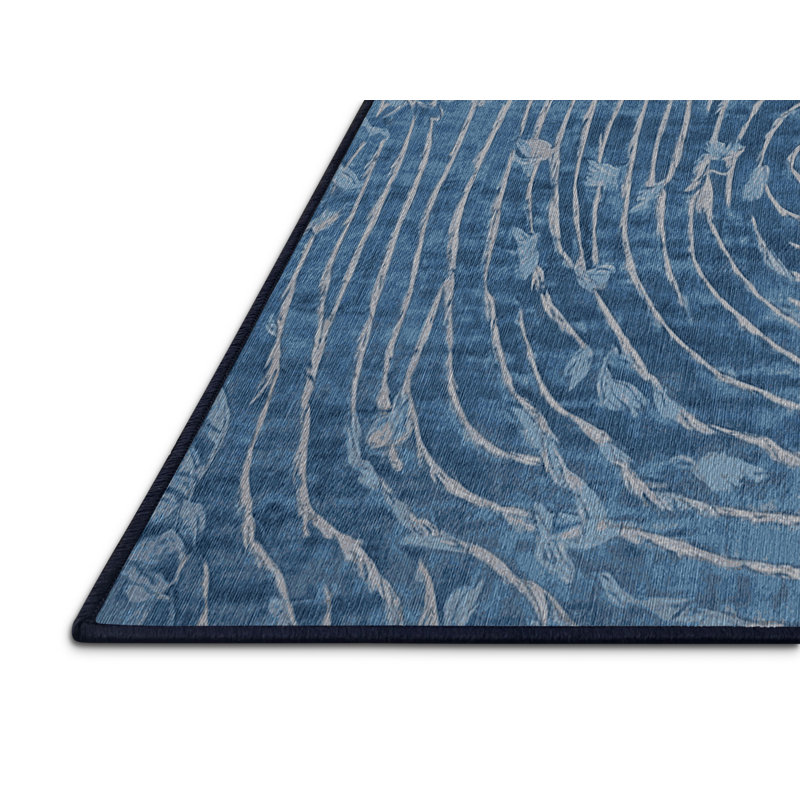 Machine Washable Gray Area Rug, Rectangle 8' x 10'