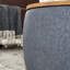 Banc de rangement rembourré en tissu