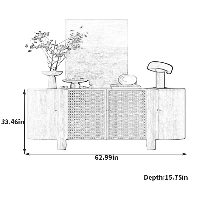 High End Furniture Retro Sideboard