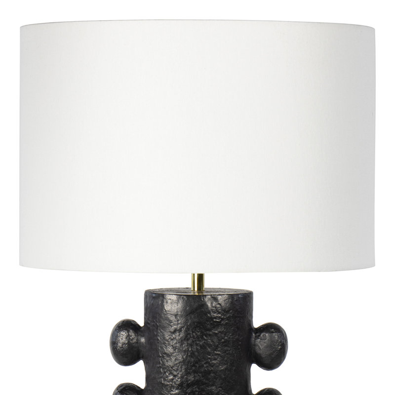 Sanya Metal Table Lamp, Black, 30" H x 17" W x 17" D