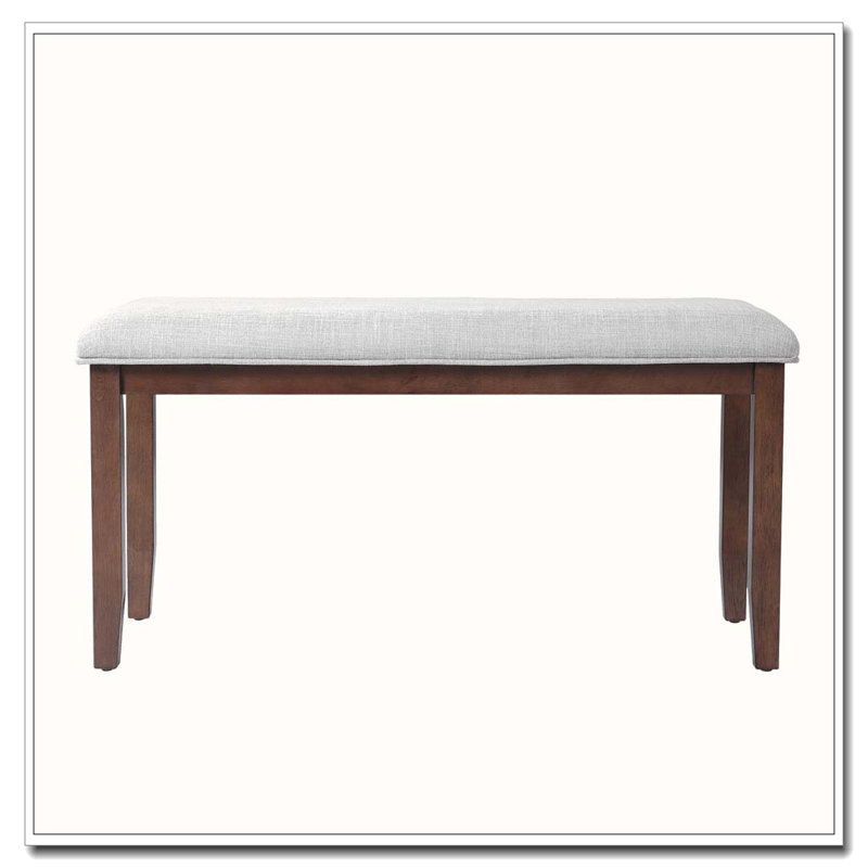 Banc rembourré pour chambre à coucher, Cerisier