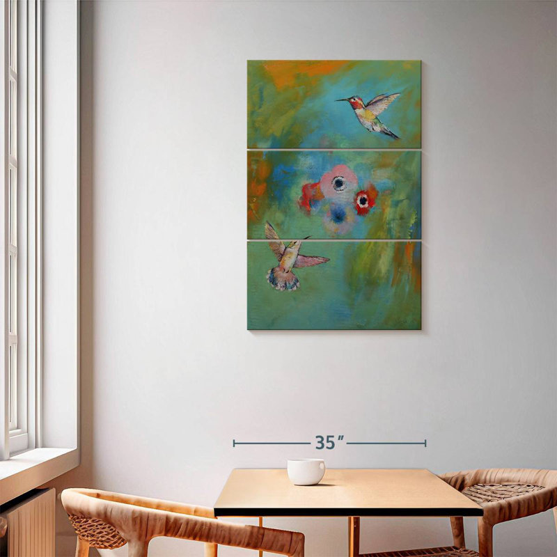 Brampt Hummingbirds, 57" H x 36" W