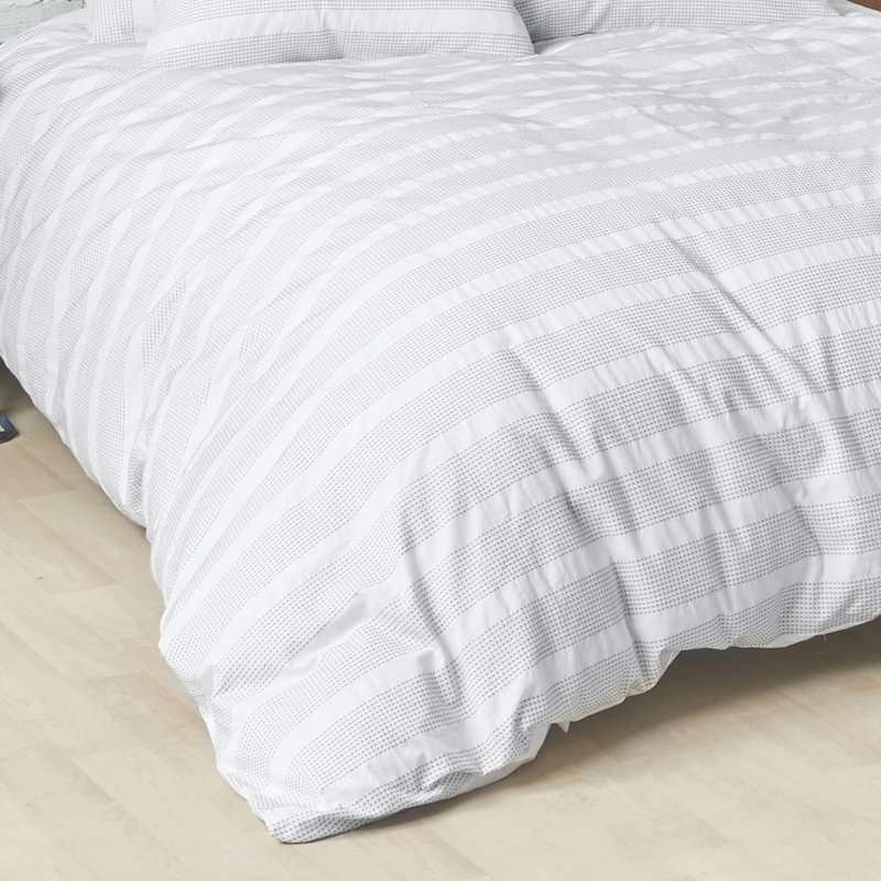 Housse de couette réversible en coton Mason, Housse de couette pour très grand lit