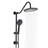 10" Rain Shower Head And Handheld - Matte Black Improve Pleasure Metal Easy Lime Scale Removal