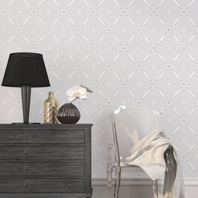 Robbin 10m x 53cm Textured Metallic Finish Non-pasted Wallpaper Roll
