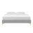 Sutton Performance Velvet Bed Frame-195014833-195014847