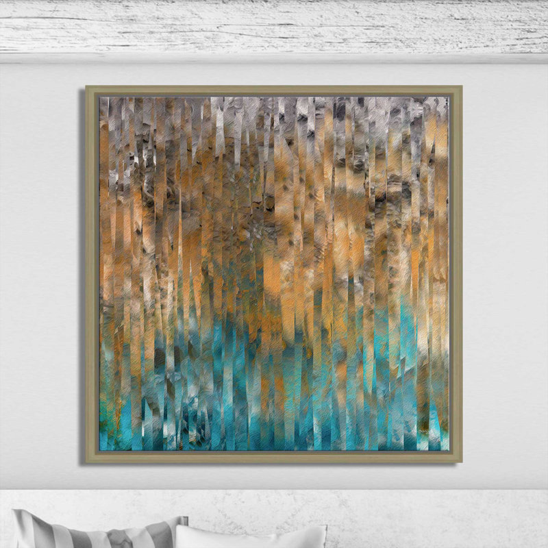 «Never Thirst, John 04:14» par Mark Lawrence, reproduction d'art, Cadre flottant champagne, H 21,5 po x l 21,5 po x P 2 po