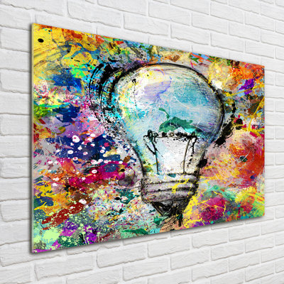 Bulb - No Frame Print on Glass