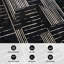 Tapis noir anti-dérapant Block Stripe-277571593