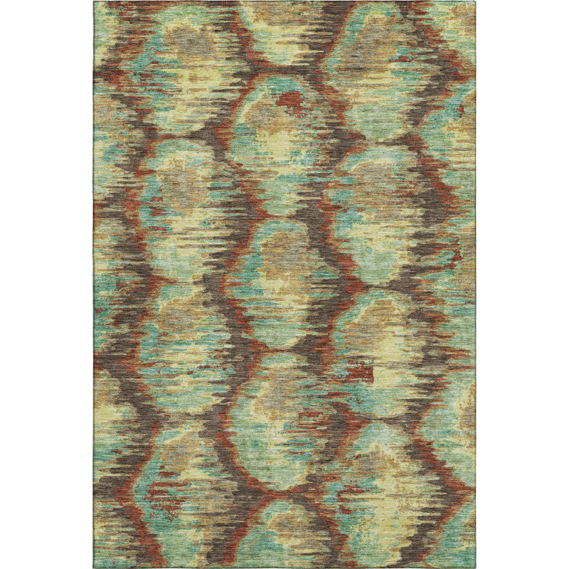 Premium Machine Washable Prisco Fudge Rug, Rectangle 9' x 12'