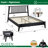 Kaylin Solid Wood Platform Bed Frame & Matching Nightstand, Scandinavian Rustic Style, 800 lbs Capacity, No Box Spring, Easy Assembly-297659959-297659913